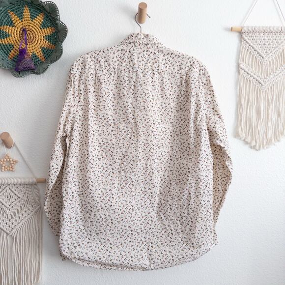 J. Crew Mercantile Flex Floral Print Button-Up Shirt Size Large - Picture 3 of 8